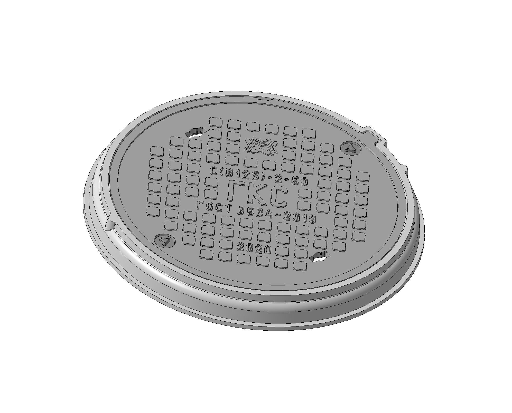 Люк средний С(В125)-ГКС-2-60 1Т-5388.00.00-05