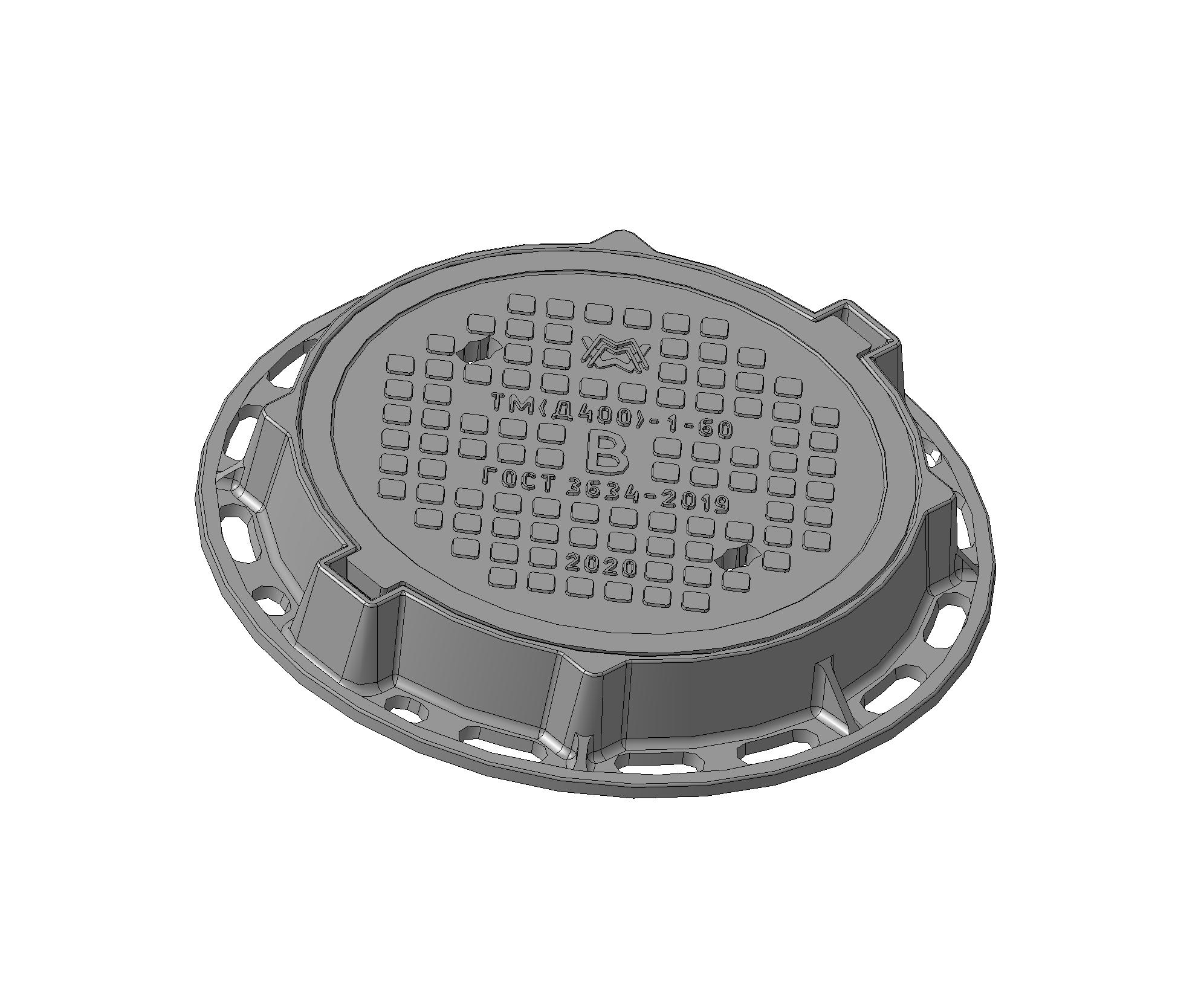 Люк тяжелый магистральный ТМ(Д400)-В-1-60 1Т-5246.00.00-04