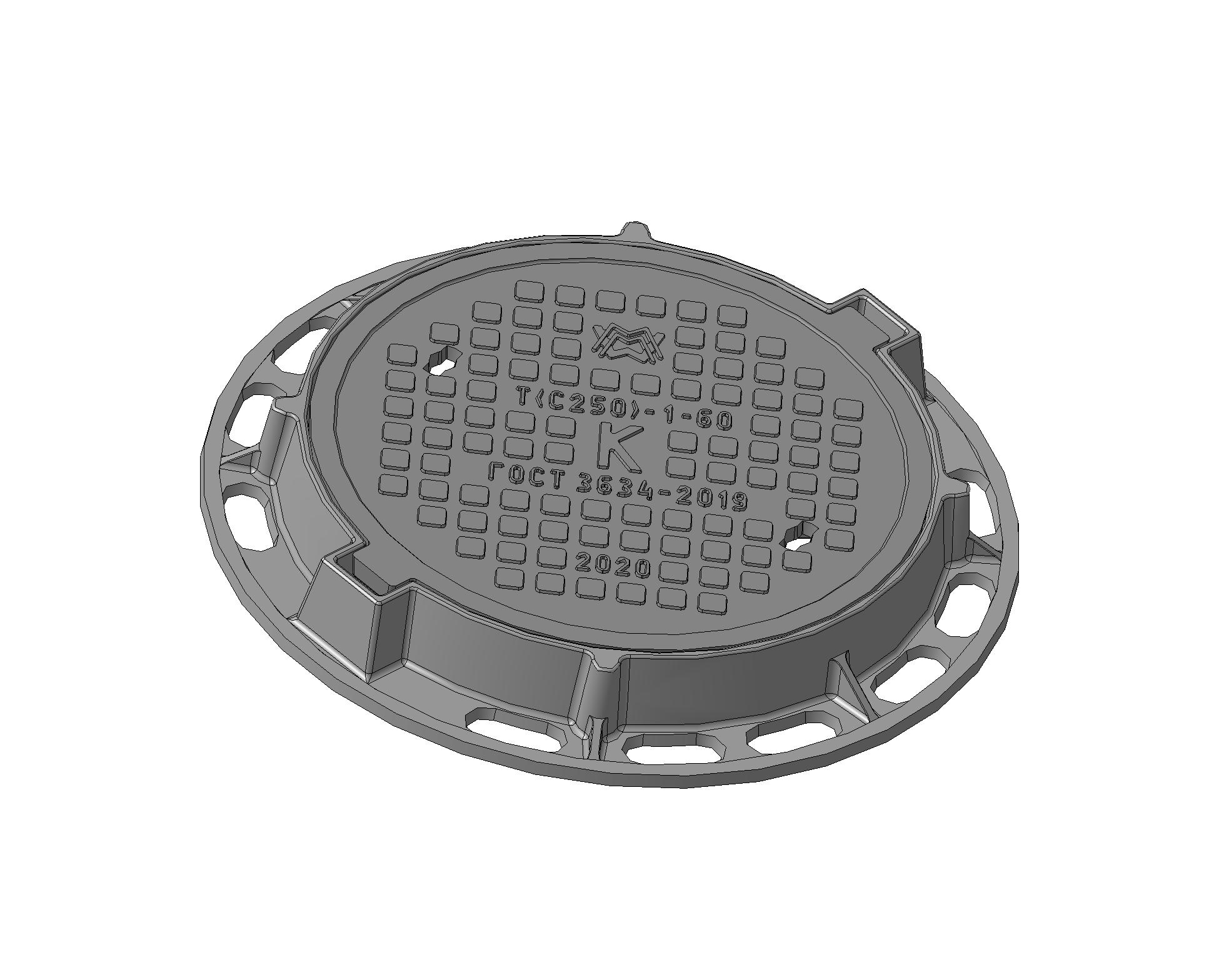 Люк тяжелый Т(С250)-К-1-60 1Т-5213.00.00-04