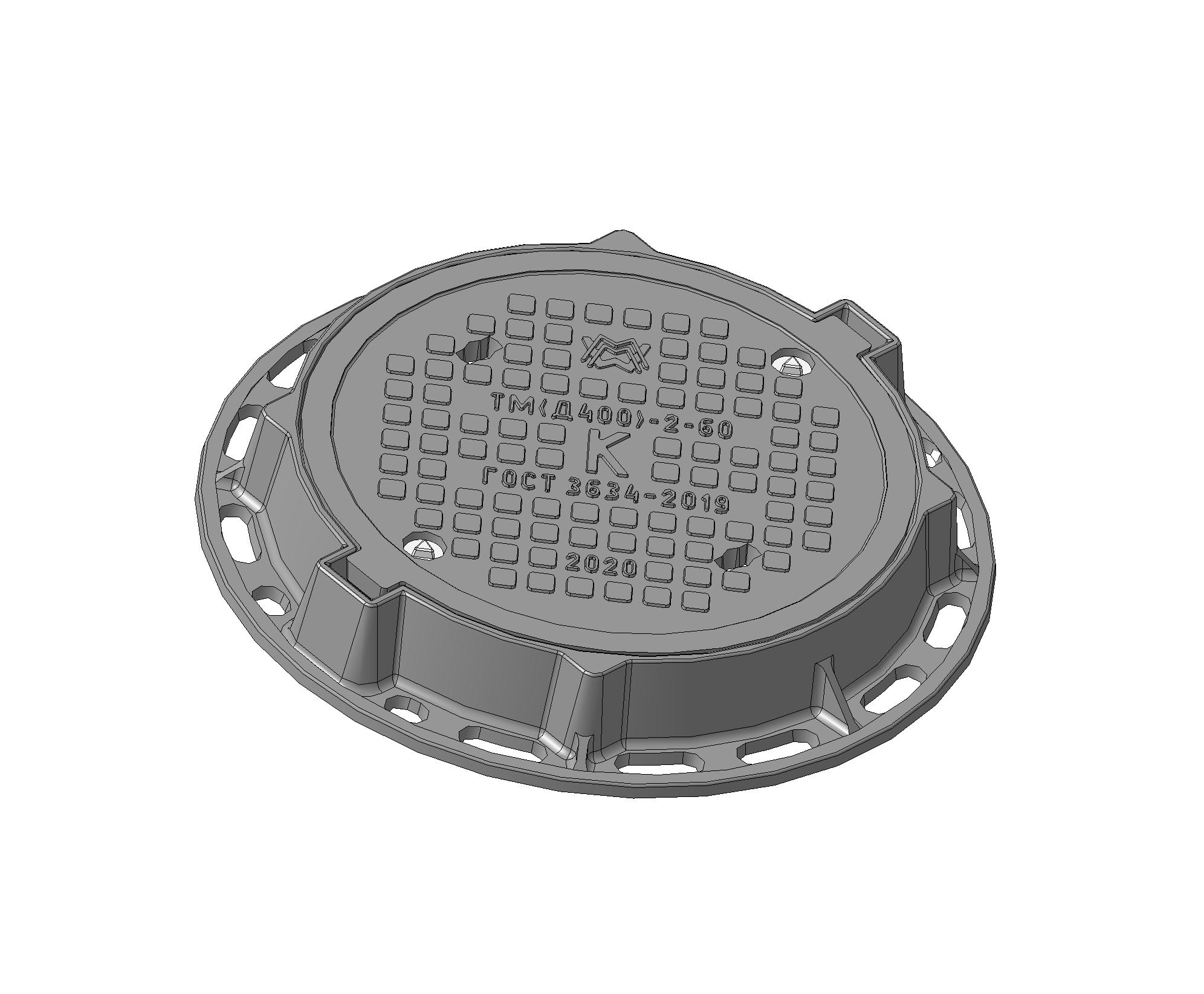 Люк тяжелый магистральный ТМ(Д400)-К-2-60 1Т-5246.00.00