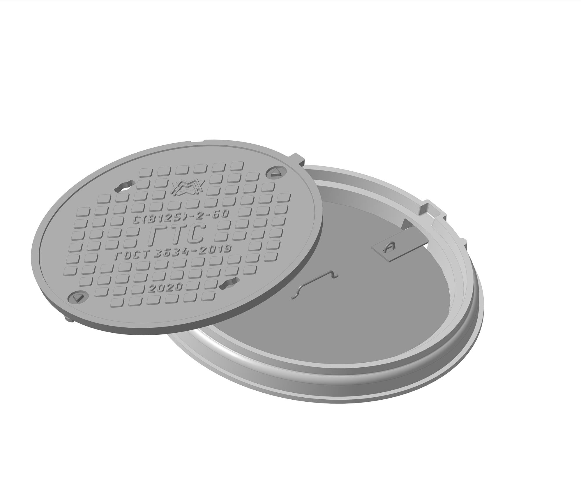 Люк средний С(В125)-ГТС-2-60 1Т-5388.00.00-11