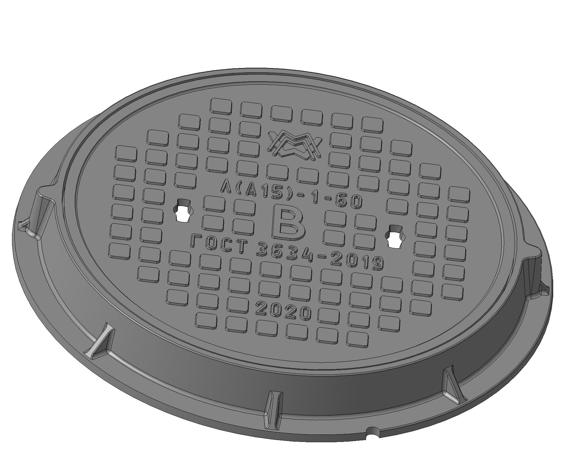 Люк легкий Л(А15)-В-1-60 1Т-5201.00-01