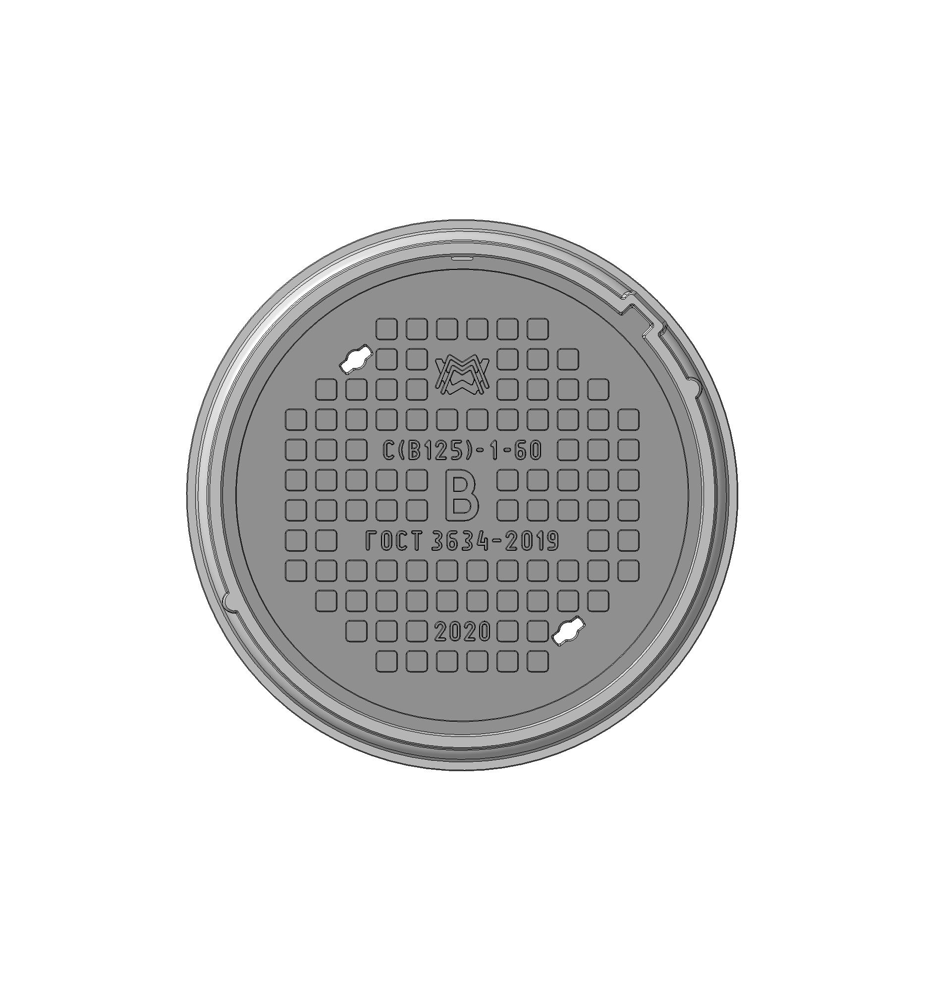 Люк средний С(В125)-В-1-60 1Т-5388.00.00-07