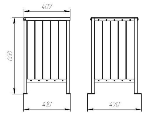 Урна городская тип 18