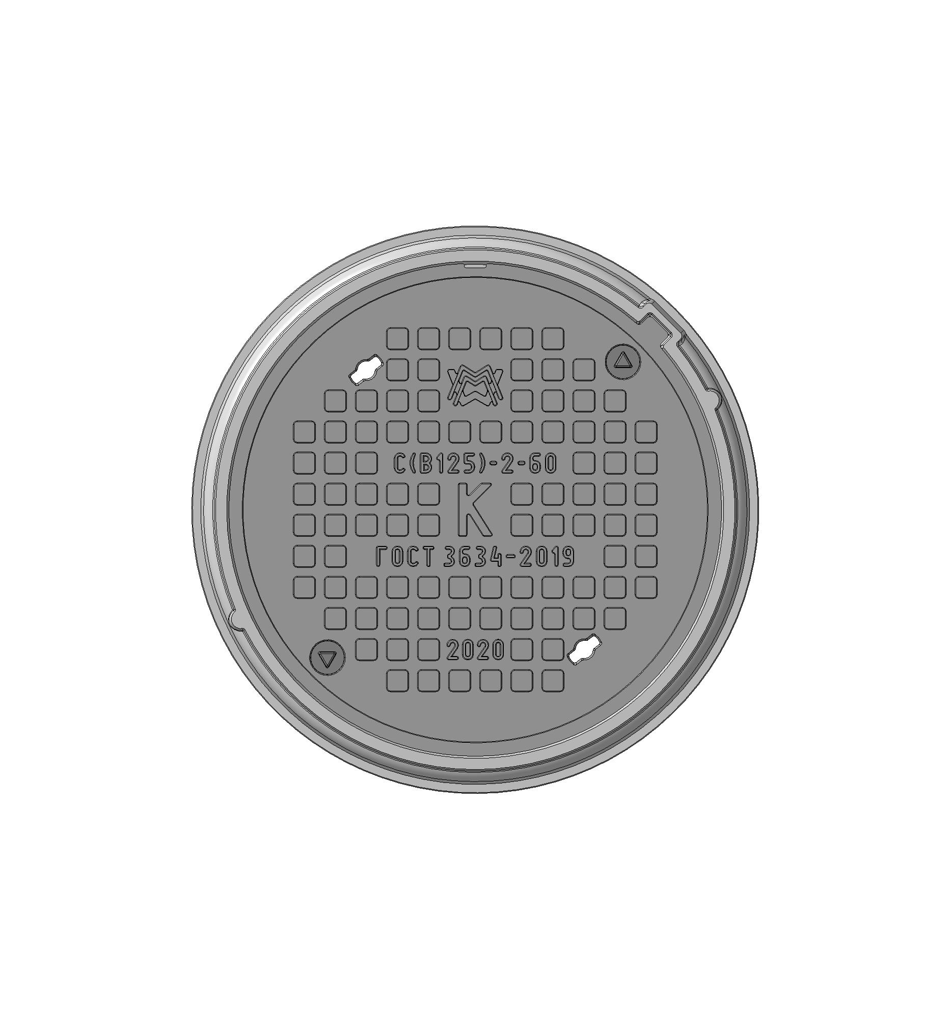 Люк средний С(В125)-К-2-60 1Т-5388.00.00