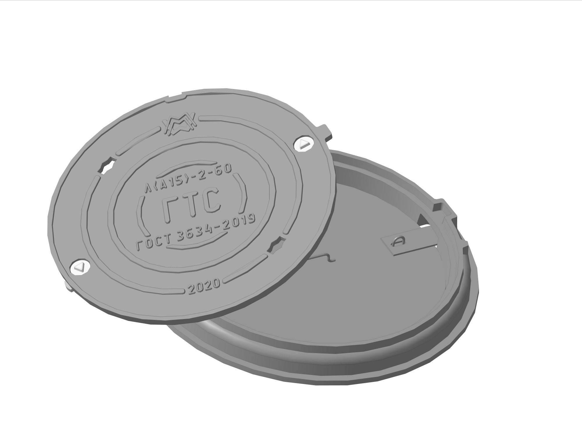 Люк легкий Л(А15)-ГТС-2-60 1Т-5206.00.00-01