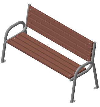 Скамья садовая СС 04